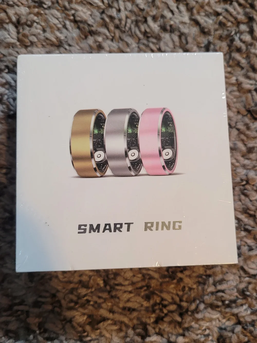 Smart Ring Wearable in Gold, Silver, Pink -